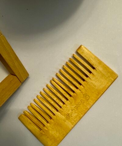 Neem Wood Shampoo Comb – Wide Tooth Detangling Comb for Wet Hair