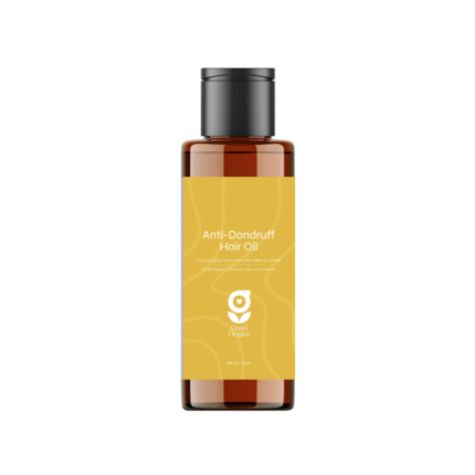 Good Origins Anti-Dandruff Hair Oil with Neem and Vetiver - Natural Scalp Treatment in Amber Bottle