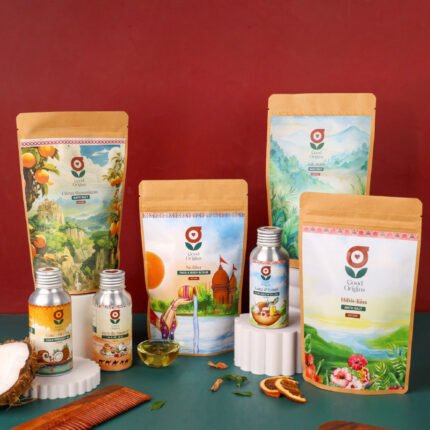 Self Care Combo – Ubtan Scrub, Citrus Bath Salt & Loofah Set