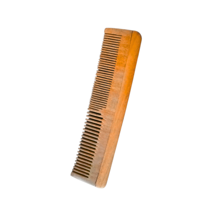 Good Origins Neem Wood Comb - Oil-Treated Wide and Fine Tooth Natural Hair Comb