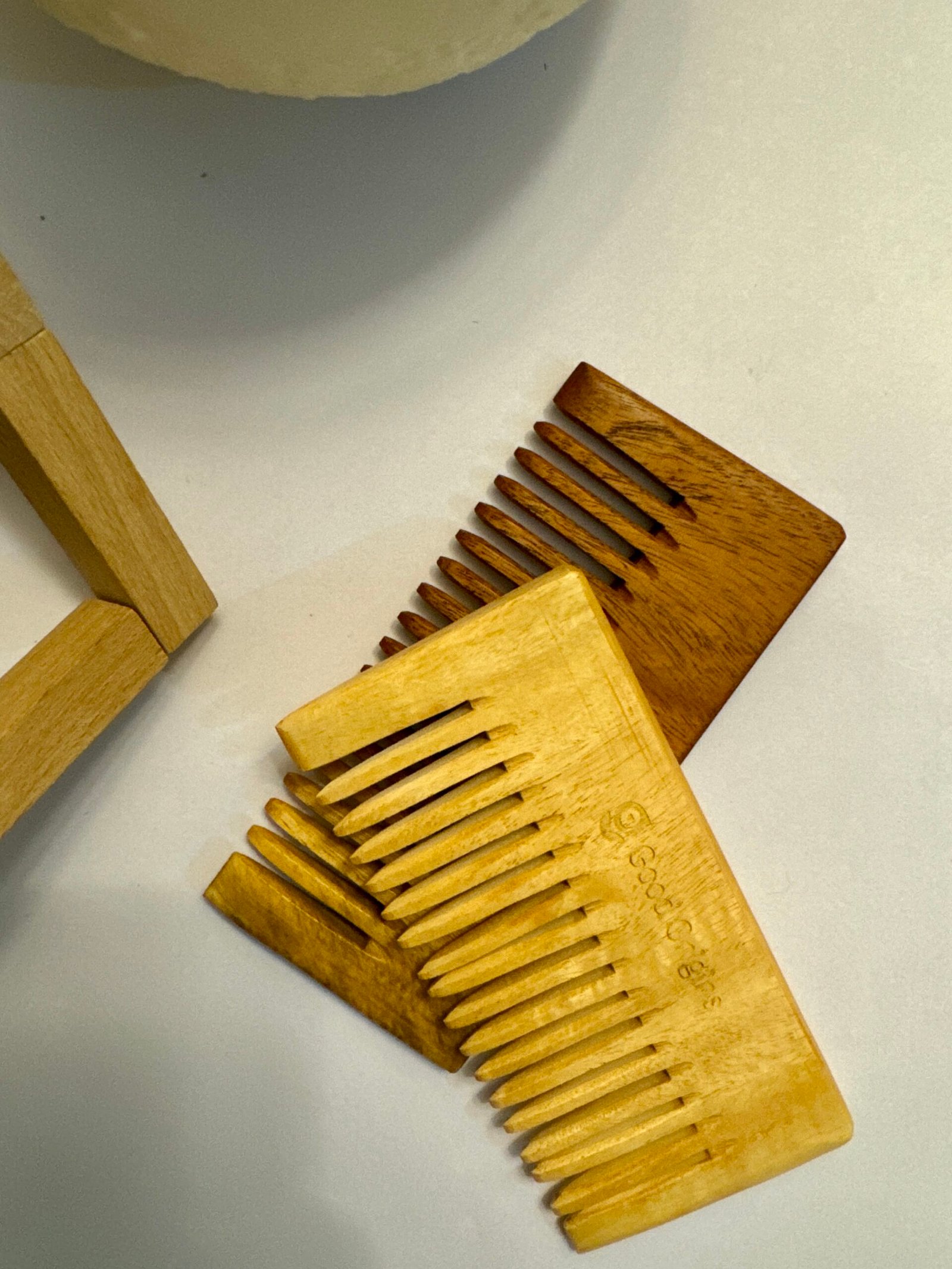 Neem Wood Comb – Oil-Treated Wide & Fine Tooth Hair Comb - Good Origins