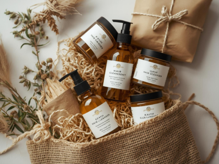 Spa Gift Set – Ubtan Scrub, Coconut Oil & Loofah Self-Care Combo