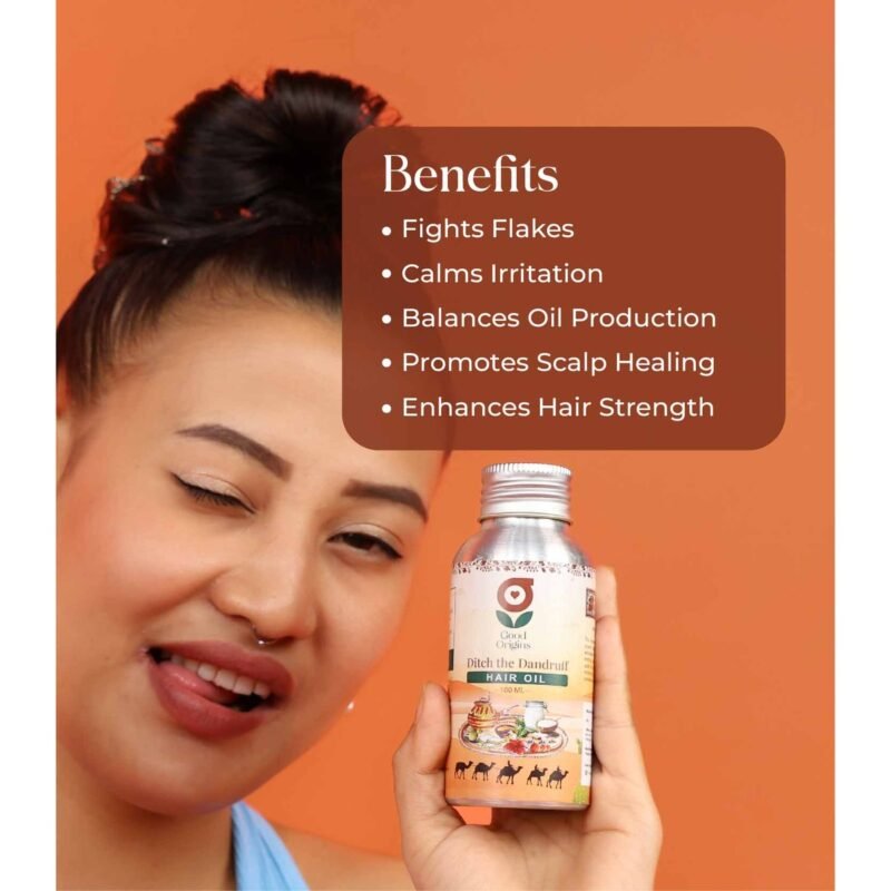 Anti-Dandruff Hair Oil Benefits - Removes Dandruff, Soothes Scalp, Prevents Flakes - Good Origins