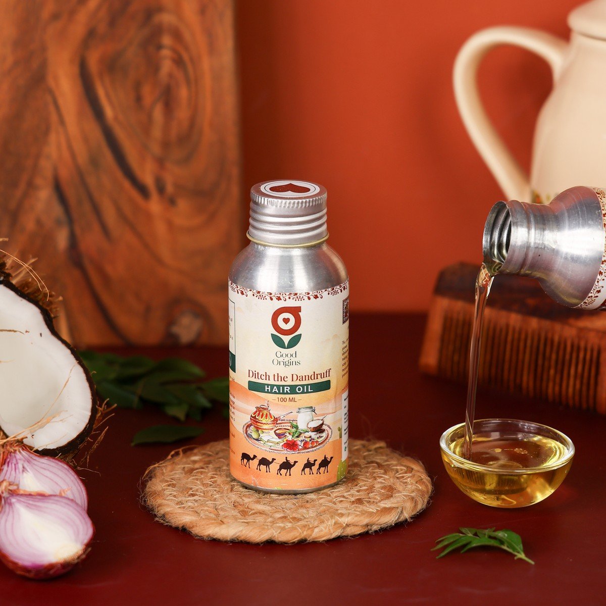 Anti-Dandruff Hair Oil lifestyle photo - Good Origins Store