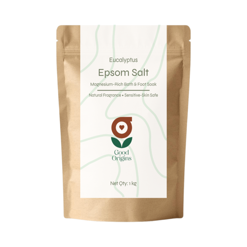 Good Origins Eucalyptus Epsom Salt 1kg – reviving magnesium muscle soak