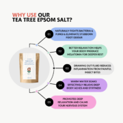 Tea tree epsom salt - Tea Tree Epsom Salt – Purifying Epsom Soak for Body & Feet