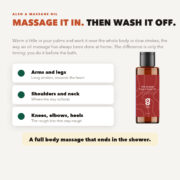 Ayurvedic body massage oil for full body massage before the bath
