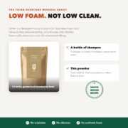 Shikakai hair wash powder makes little lather because it has no sulphates, and still cleans the scalp
