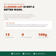 Why a 13-herb hair wash beats a list of sixty: past a point the extra names are for the label, each present in a pinch too small to matter